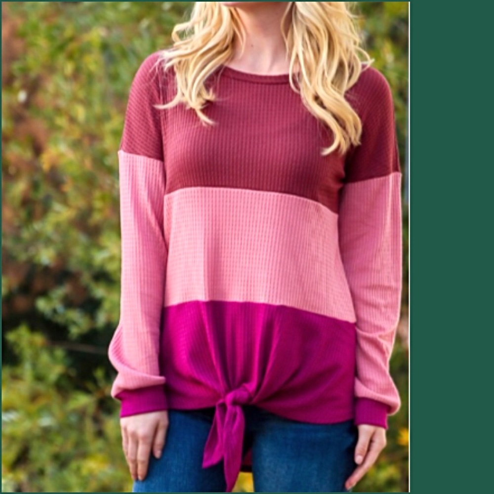 📍SALE Stunning Relaxed Fit Tie Tunic Top LXL - Picture 4 of 6